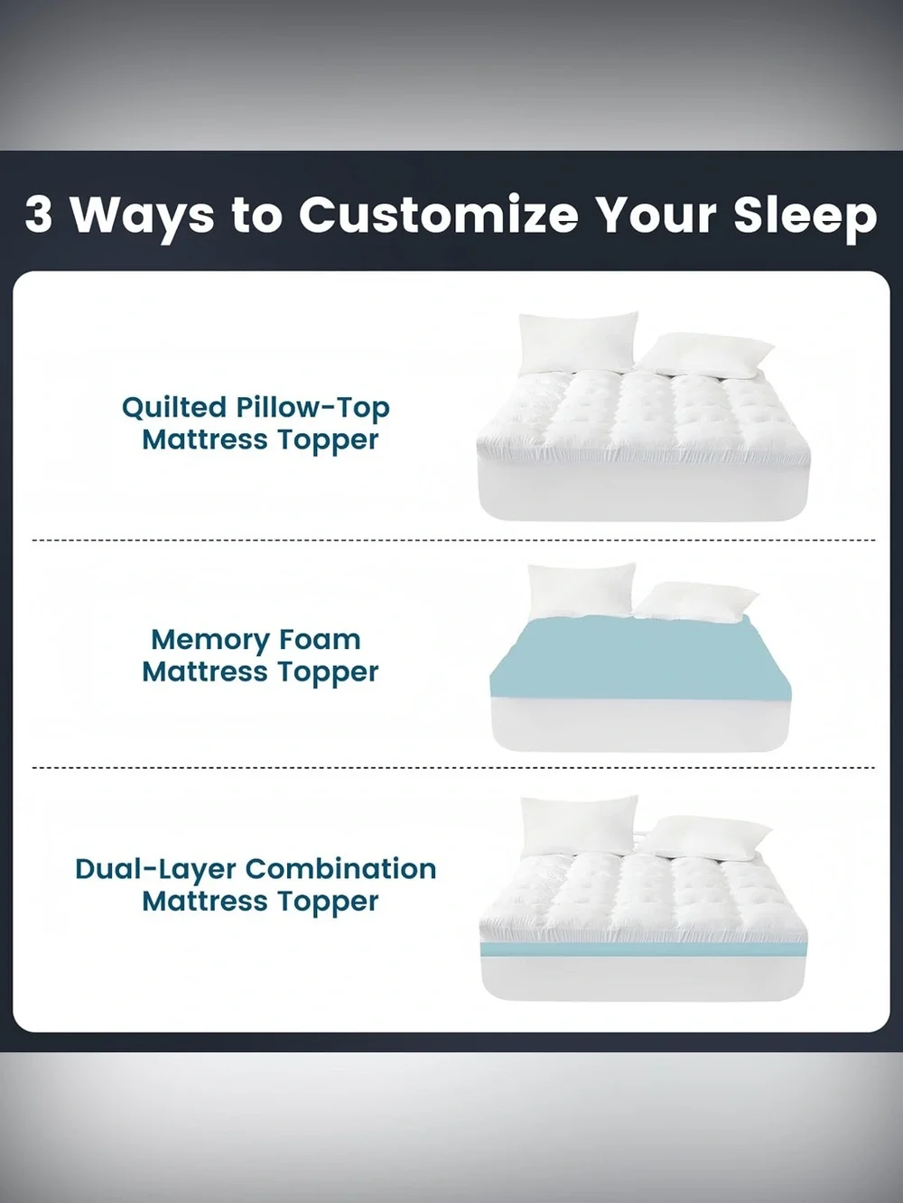 4 Inch Memory Foam Mattress Topper